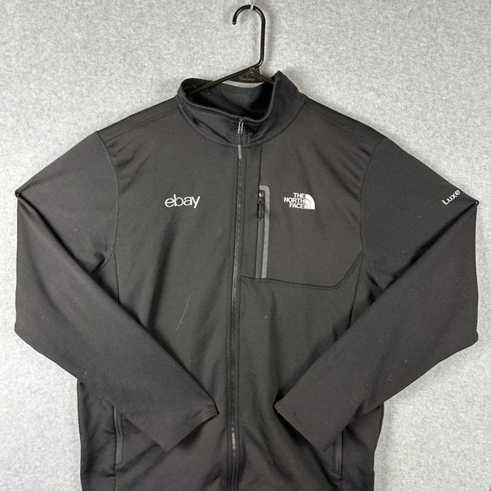 The North Face Fleece Lined Men's Skyline Black Full Zip Large eBay Logo - Picture 3 of 10